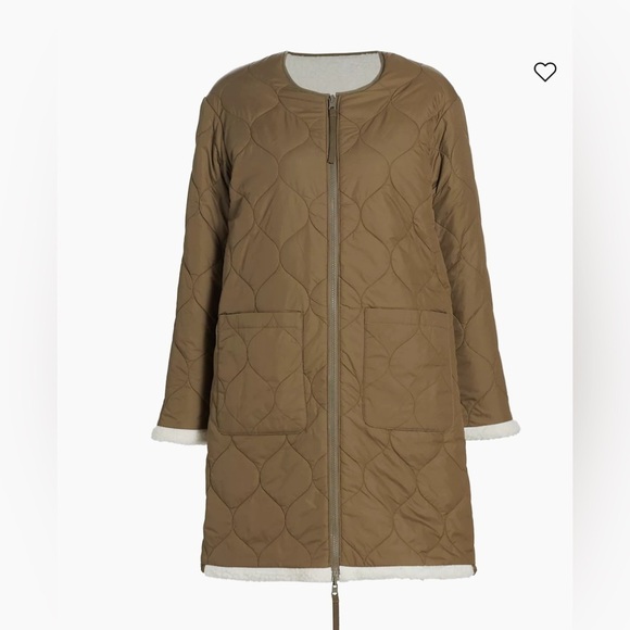 Rails Size L Granger Reversible Sherpa Jacket in Ivory Olive Mix - Picture 5 of 14